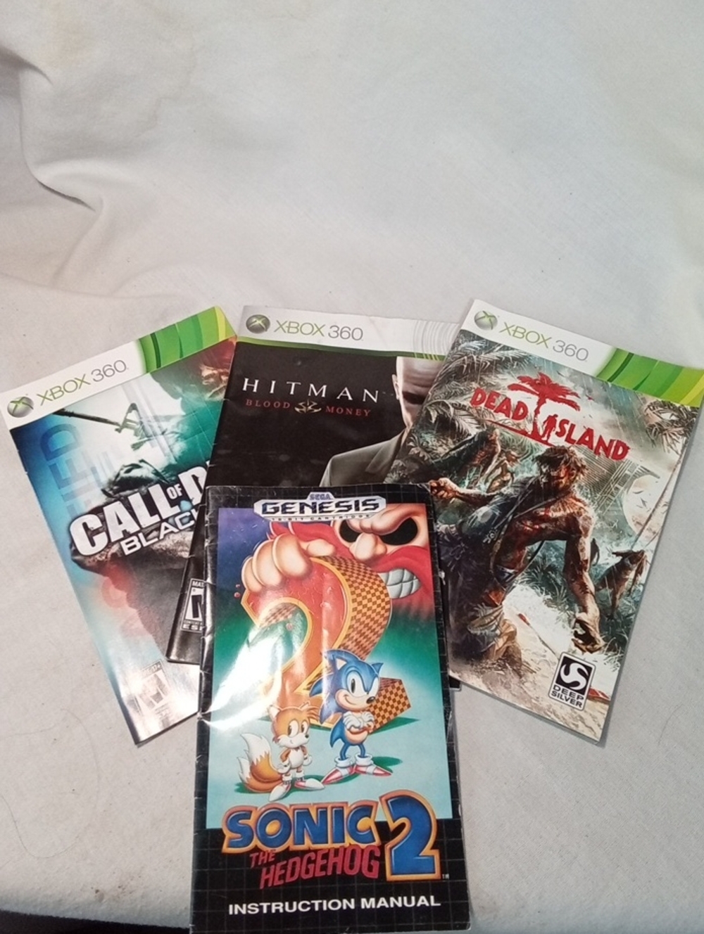 Game Manuals -  (Includes Call of Duty, Hitman, Dead Island,sonic 2)
